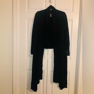 Liz Claiborne open front asymmetric sweater 1X